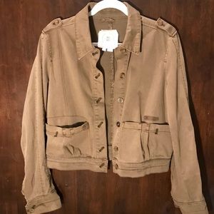 Anthropologie Hei Hei Green Utility Jacket Small